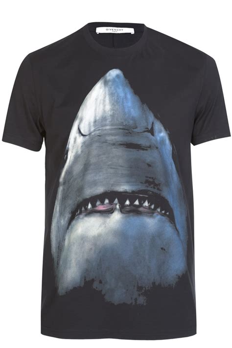 givenchy mens shirt long sleeve|givenchy shark tee.